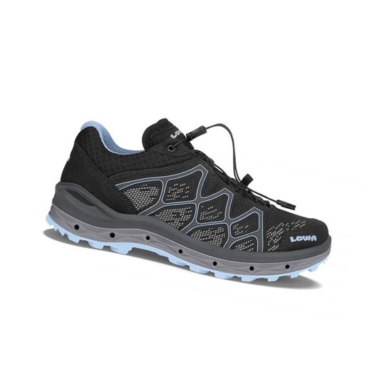 Lowa Aerox GTX LO WS Wanderschuhe Damen Schwarz | 872-MCNILB