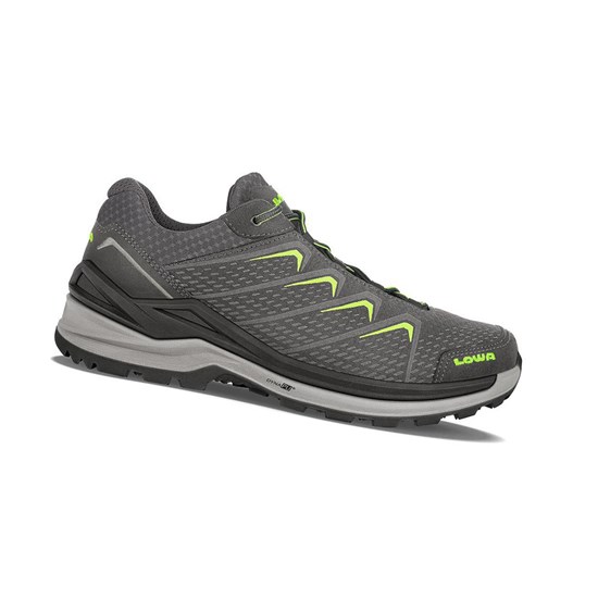 Lowa Ferrox Pro GTX LO Wanderschuhe Herren Graphite / Lime | 346-JDZVSK