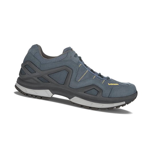 Lowa Gorgon GTX Wanderschuhe Herren Blau Senfgelb | 785-EUZSHY