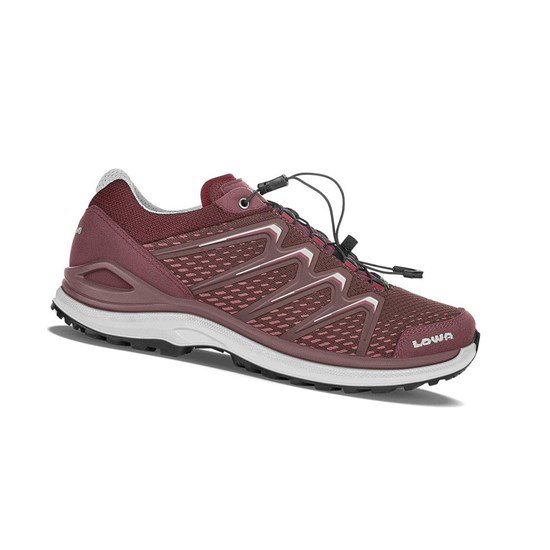 Lowa Maddox GTX LO WS Wanderschuhe Damen Bordeaux Koralle | 792-TJQXSI