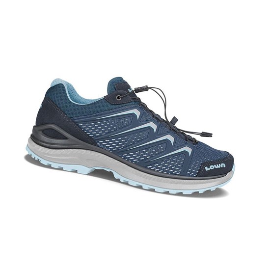 Lowa Maddox GTX LO WS Wanderschuhe Damen Navy Blau | 907-CULPBR