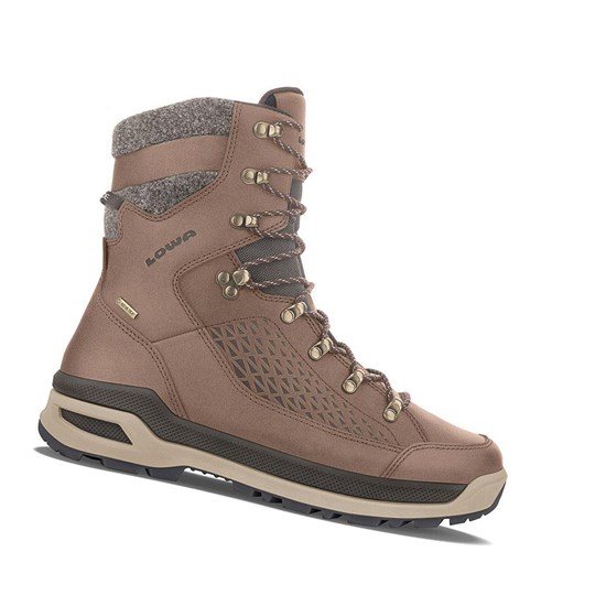 Lowa Renegade Evo Ice GTX Winterstiefel Herren Braun | 386-DWKYFN