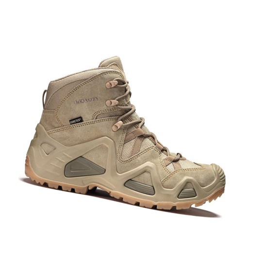 Lowa Zephyr GTX Mid TF Taktische Stiefel Herren Desert | 719-HWNFPJ