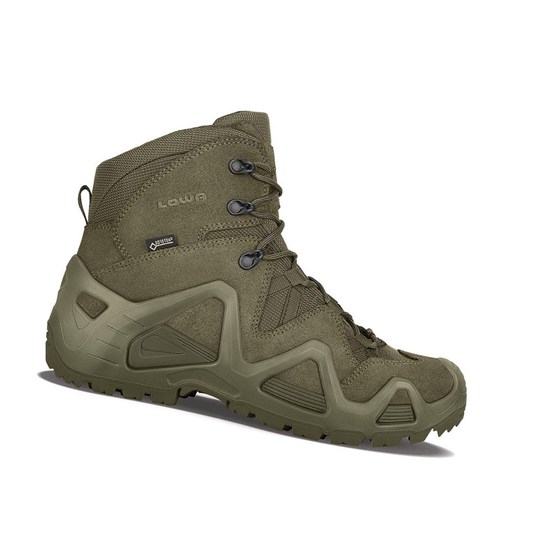 Lowa Zephyr GTX Mid TF Taktische Stiefel Herren Grün | 869-ZPCXOS